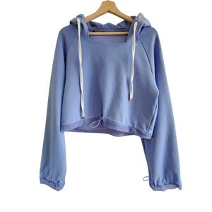 Gymshark x Whitney Simmons V1 Sweatshirt in Beautiful Blue, Cropped, Size Large